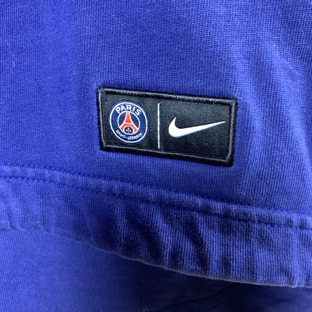 Nike Paris Saint-Germain Hoodie Mens Large Blue Orange PSG‎ Soccer T-Shirt